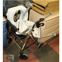 WALKER WITH BATH TUB BOOSTER.