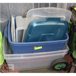 5 STORAGE TOTES.