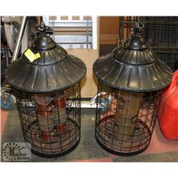 SET OF 2 BIRD FEEDERS