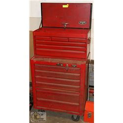 WILLIAMS ROLL CABINET WITH TOP BOX.