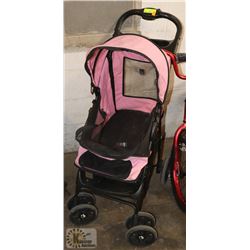 PINK PET STROLLER