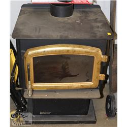 REGENCY CAST IRON FIREPLACE.