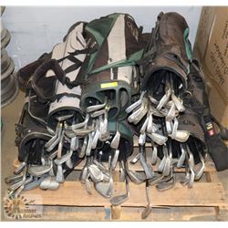 PALLET OF ASSORTED GOLF CLUBS