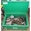 Image 1 : HEAVY METAL GREENLEE TOOL BOX WITH CONTENTS.