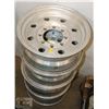 Image 1 : SET OF 4 ALUMINUM 8 BOLT RIMS.