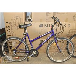PURPLE TRIUMPH DASER WOMENS 15 SPEED BIKE