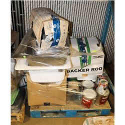 PALLET OF PLUMBING SUPPLIES