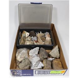 LARGE COLLECTION OF ROCKS, MINERALS & CRYSTALS