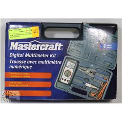 NEW MASTERCRAFT 3-PC DIGITAL MULTIMETER