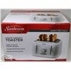 Image 1 : SUNBEAM 4 SLICE TOASTER WHITE / STAINLESS STEEL