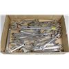 LARGE FLAT OF METRIC & SAE COMBINATION WRENCHES