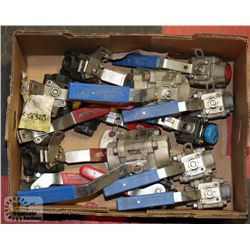 LOT OF ASSORTED AGTE VALVES