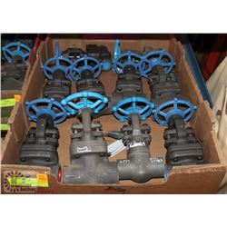 LOT OF 10 VELAN + SMITH 3/4 + 1" GATE VALVE