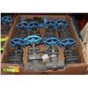 LOT OF 10 VELAN + SMITH 3/4 + 1" GATE VALVE