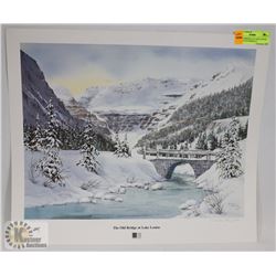 THE OLD BRIDGE AT LAKE LOUISE BY MARILYN KINSELLA