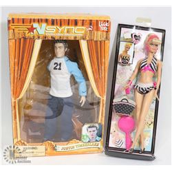 LOT OF TWO DOLLS - ROCKERS BARBIE AND NSYNC
