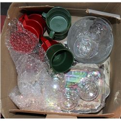 BOX WITH ASSORTED GLASSES