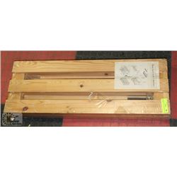 NEW PINEWOOD SHOE RACK WITH 3 SHELVES