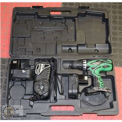HITACHI 18V DRILL SET W 2 BATTERIES & CHARGER