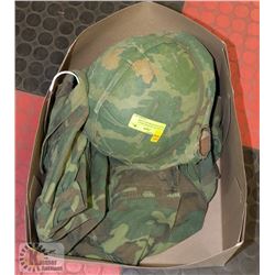 AUTHENTIC VIETNAM JUNGLE FATGUES WITH HELMUT & RIB