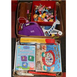 2 BOXES OF KIDS GAMES AND TOYS