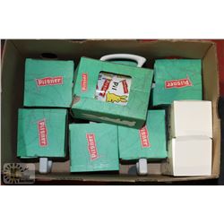 BOX OF PILSNER COFFEE MUGS