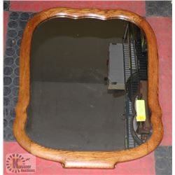ANTIQUE OAK MIRROR