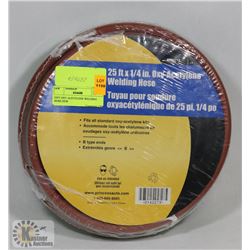 25FT OXY ACETYLENE WELDING HOSE NEW