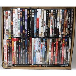 BOX W/OVER 60 DVD MOVIES - GENERAL,