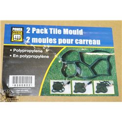 2 PACK OF TILE MOULDS.