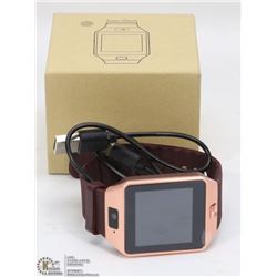 NEW COPPER TONE BLUETOOTH SMART WATCH WITH CAMERA