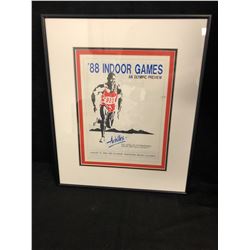 1988 INDOOR GAMES FRAMED POSTER (PNE COLISEUM, VANCOUVER BC)