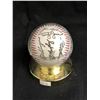 Image 1 : MULTI FACSIMILE SIGNED BASEBALL W/ DISPLAY CASE