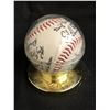 Image 2 : MULTI FACSIMILE SIGNED BASEBALL W/ DISPLAY CASE