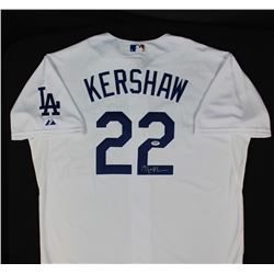 Clayton Kershaw Signed Dodgers Majestic Jersey (PSA COA)