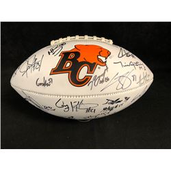 BC LIONS MULTI SIGNED CFL FOOTBALL (TRAVIS LULAY/ GEROY SIMON...)