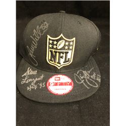 MULTI SIGNED NFL BALL CAP (STEVE LARGENT...)