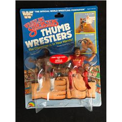 OFFICIAL WWF WRESTLING SUPERSTARS THUMB WRESTLERS (JUNK YARD DOG/ VOLKOFF)