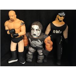 WRESTLING DOLLS LOT (24")