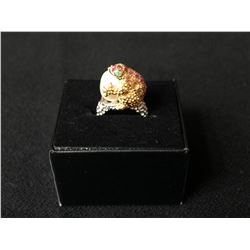 PEARL BAROQUE FROG RING (925 STERLING SILVER) SIZE 5