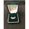 Image 1 : TED DIAMOND PAVE BAND 18K WHITE GOLD LADY'S RING (STAMPED TESTED)