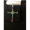 Image 2 : ZIRCON RUBY EMERALD CROSS