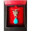 Image 1 : TOP NICE BLUE LEOPARD PENDANT (925 STERLING SILVER)