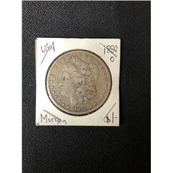 1880 U.S.A MORGAN SILVER DOLLAR (MINTED NEW ORLEANS)