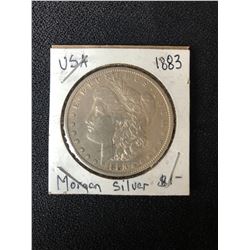 1883 U.S.A MORGAN SILVER DOLLAR