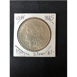1885 U.S.A MORGAN SILVER DOLLAR