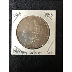 1898 U.S.A MORGAN SILVER DOLLAR