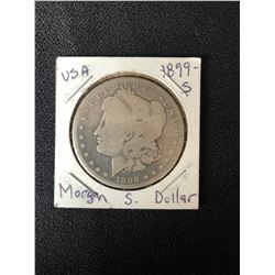 1899 U.S.A MORGAN SILVER DOLLAR (MINTED SAN FRANCISCO)