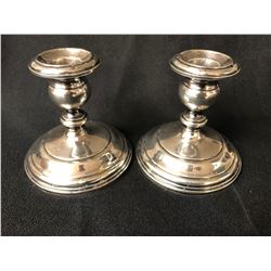 GORMAN  STERLING SILVER   .925  5 INCH CANDLE STICKS