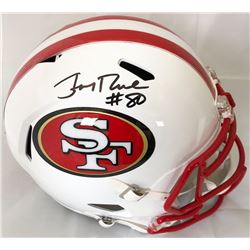 JERRY RICE SIGNED 49ERS FOOTBALL HELMET (BECKETT COA)